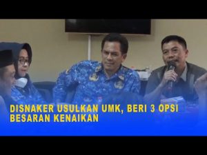 DISNAKER USULKAN UMK, BERI 3 OPSI BESARAN KENAIKAN