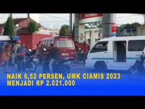 NAIK 6,52 PERSEN, UMK CIAMIS 2023 MENJADI RP 2.021.000