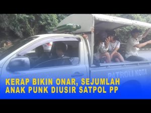 KERAP BIKIN ONAR, SEJUMLAH ANAK PUNK DIUSIR SATPOL PP